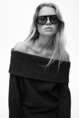 Jersey off-the-shoulder - H&m фото 4