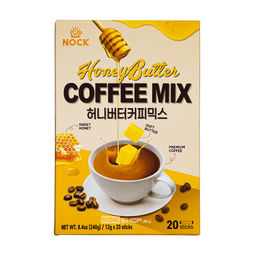 Растворимая кофейная смесь со вкусом мёда и сливочного масла (Honey Butter Coffee Mix) Нок / Nock, Корея, 240 г (20 пакетиков по 12 г) Акция