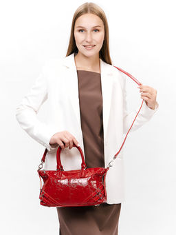 LACCOMA сумка TH1366-красный натуральная кожа полиэстер фото 3