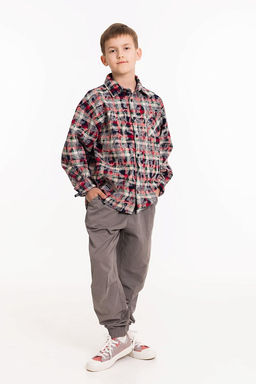 Рубашка М225002а красный - Елена фото 7