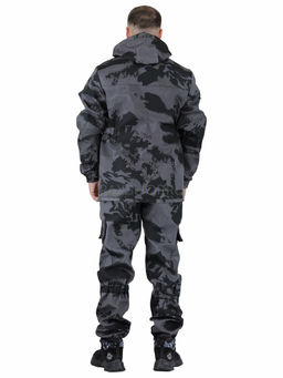 Удлиненный утепленный демисезонный костюм Forest trail Grey для активного отдыха (горка на флисе) - Rax фото 3