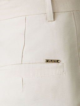 Брюки палаццо с защипами из плотного лиоцелла