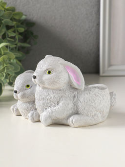 Подставка для мелочей Кролики 8?13?10 см, серый, гипс