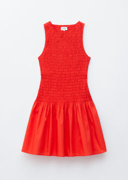 Minivestido en popelina de algod?n fruncido - H&m фото 2