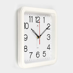 Часы настенные интерьерные, бесшумные, плавный ход, 29×29 см, белые, от батарейки 1×АА