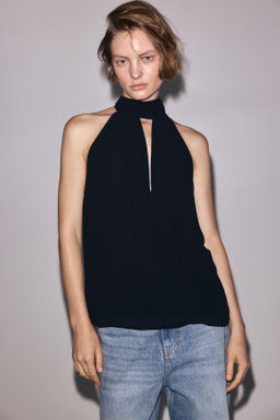Top con cuello fular - H&m фото 4