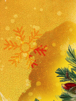 Пакет подарочный новогодний ламинированный С Новым годом, L 31?40?11.5 см