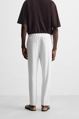 COMFORT FIT JOGGER WAIST TROUSERS - Zara фото 3