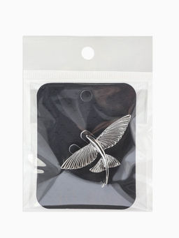 Брошь «Летучая рыба», цвет серебро