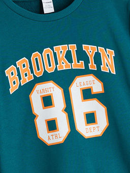 Bisiklet Yaka Erkek ?ocuk Sweatshirt