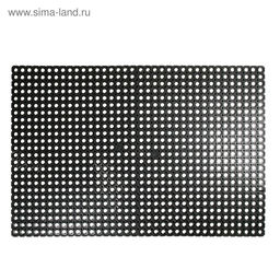 Коврик ячеистый грязесборный, 100×150×1,6 см, чёрный