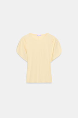 CAMISETA MANGA JAPONESA / Amarillo