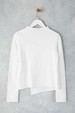 Ekru Selanik Aksesuar Detayl? Anvelop Uzun Kollu Orme Bluz TWOAW26BZ00115