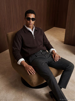 Polo Yaka Erkek Sweatshirt