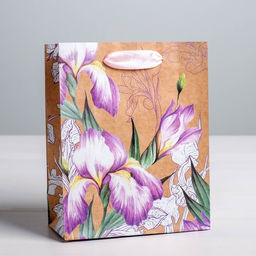 Пакет крафтовый вертикальный Нежность, S 12 15 5,5 см