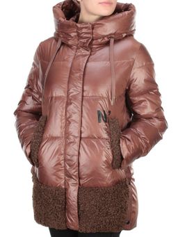 0706 BROWN Куртка зимняя женская PAR TEN (200 гр. холлофайбера) - Fashion фото 3