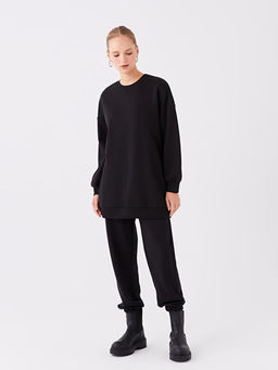 Kad?n Beli Lastikli D?z Jogger E?ofman Alt?