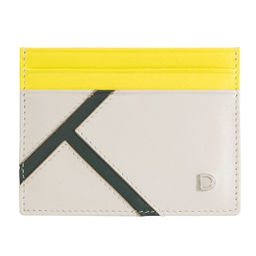 Итальянский кожаный кардхолдер DuDu серии Svalbard | жемчужный серый