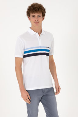 Erkek Regular Fit Polo Yaka Beyaz Ti__rt Sepette S_rpriz _ndirim - U.s. polo assn фото 3