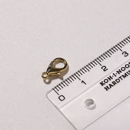 Цена за 4 шт. Замок карабин 10 шт. 12?7 мм, цвет золото