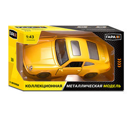 Машина "Ретро-машина" 1:43 в коробке (цвет желтый)