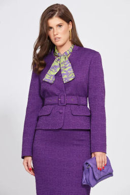 Костюм твид 2501 фиолетовый - Eola фото 4