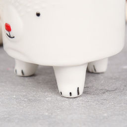 Кашпо 7х7х7,5 см Животные / WN30 /уп 120/ белое - Галеонтрейд фото 6