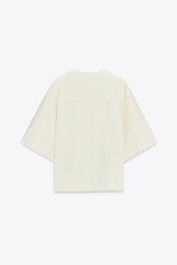 RUSTIC SHORT SLEEVE SWEATSHIRT - Zara фото 7