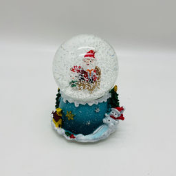 Новогодний декор - Снежный шар 13 см (стекло, свет, музыка) в ассортименте - Ип лебедев о.ю фото 4