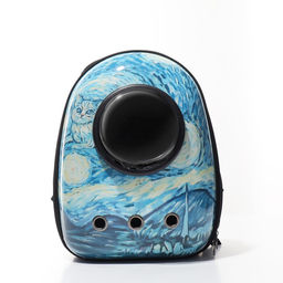 Рюкзак для переноски животных с окном для обзора Волны, 32 х 26 х 44 см - Пижон фото 2