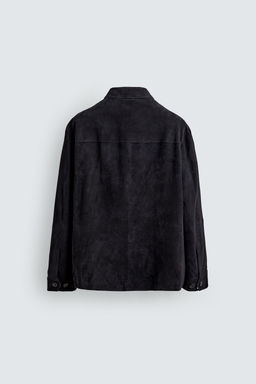 SUEDE LEATHER OVERSHIRT - Zara фото 16