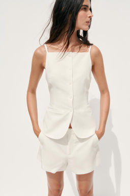 BUTTONED WAISTCOAT TOP - Zara фото 13