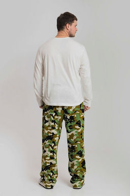 Брюки камуфляжные М10131зч зеленый/черный - Елена фото 3