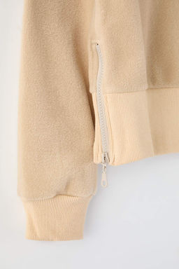 Antrasit Regular/Normal Kal?p Fermuar Detayl? Dik Yaka Polar Kal?n Orme Sweatshirt TWOAW26SW00026 - Trendyolmilla фото 10