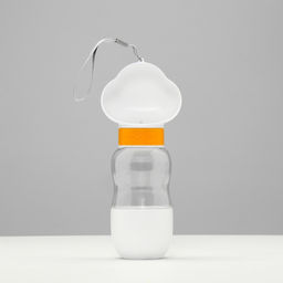 Поилка прогулочная 585 мл+контейнер для корма, жёлтая - Пижон фото 8