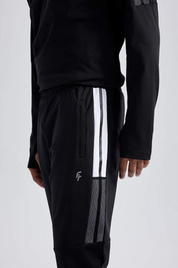 DeFactoFit Облегающие спортивные штаны для бега со стандартными штанинами и двойными карманами, тканевые спортивные штаны для бега для дайвинга  фото 6