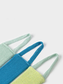 Цена за 2 шт. Мочалка - лента для тела Доляна «Нежность», хлопковая, 40×11 см, МИКС