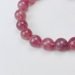 Браслет из мадагаскарского Розового кварца 17 см