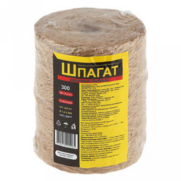 Шпагат джутовый 2-х нитка, д1,8-2мм, 300м, д8см, h10см (Китай) - Домашняя Мода фото 2