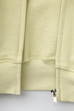 SUDADERA CREMALLERA ESTAMPADO / Amarillo claro - Zara фото 4