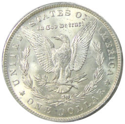 1 доллар 1885 года O США Доллар Моргана