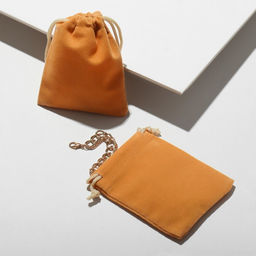 Цена за 50 шт. Мешочек бархатный, 7x9см, цвет коричневый