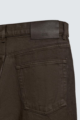 WAXED-FINISH STRAIGHT-LEG JEANS - Zara фото 8