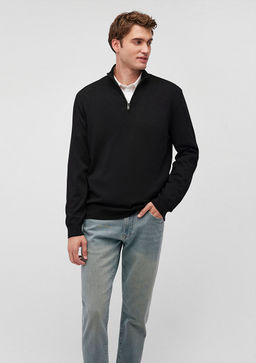 Yar? Fermuarl? Siyah Kazak