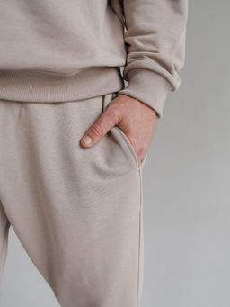 Брюки базовые мужские, беж - Inzibe фото 4