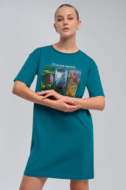 Арт. 4139 Туника женская 44-54 (6 шт) Цвет:изумруд