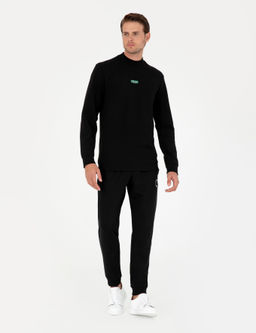 Siyah Regular Fit Sweatshirt - Pierre cardin фото 4