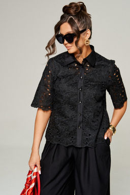 Комплект 6323 чёрный, Брюки, Блуза - B&F фото 6