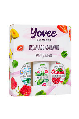 Набор гелей-смазок Yovee для любви (721002+721006+721054), вкус (малина+мята) + увл (алоэ), 3х50 мл - Yovee by toyfa фото 2