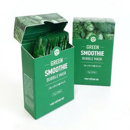 Микс масок смузи кислородных с экстрактами овощей Verobene Green Smoothie Bubble Mask, 5g *10шт